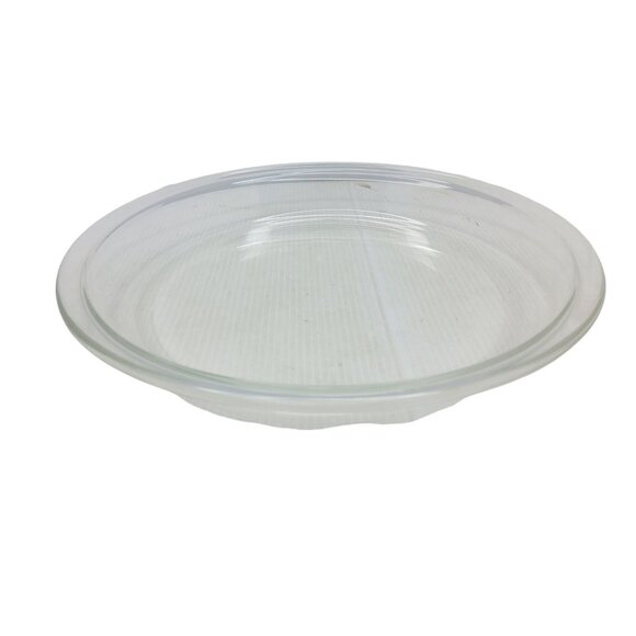 Pyrex Clear Glass Pie Dish 9" Round Baking Plate Vintage Kitchenware - Picture 2 of 4